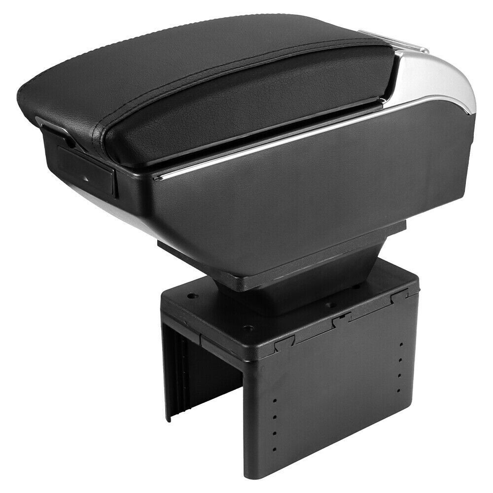 Universal Car Storage Arm Rest Cushion Armrest Centre Console Box Leather Cover — image 4