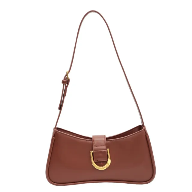Small Bag Women's Bag Niche Design One Shoulder Underarm Bag Baguette Bag Ladies Backpack Brown - Shop at LoveMi