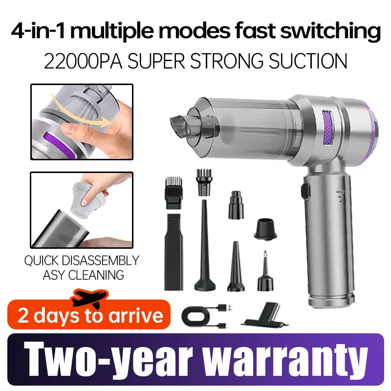 Car-mounted Vacuum Cleaner, Portable Handheld Brushless Powerful