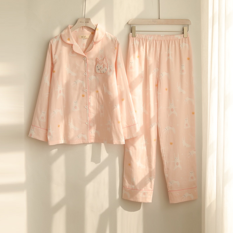 Title 5, Spring And Autumn Long-sleeved Cotton Gauze Sum...