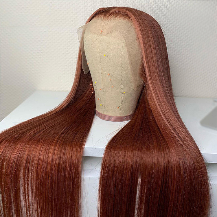 Chestnut Brown Pre-drawn Lace Wig With Baby Hair — foto 4