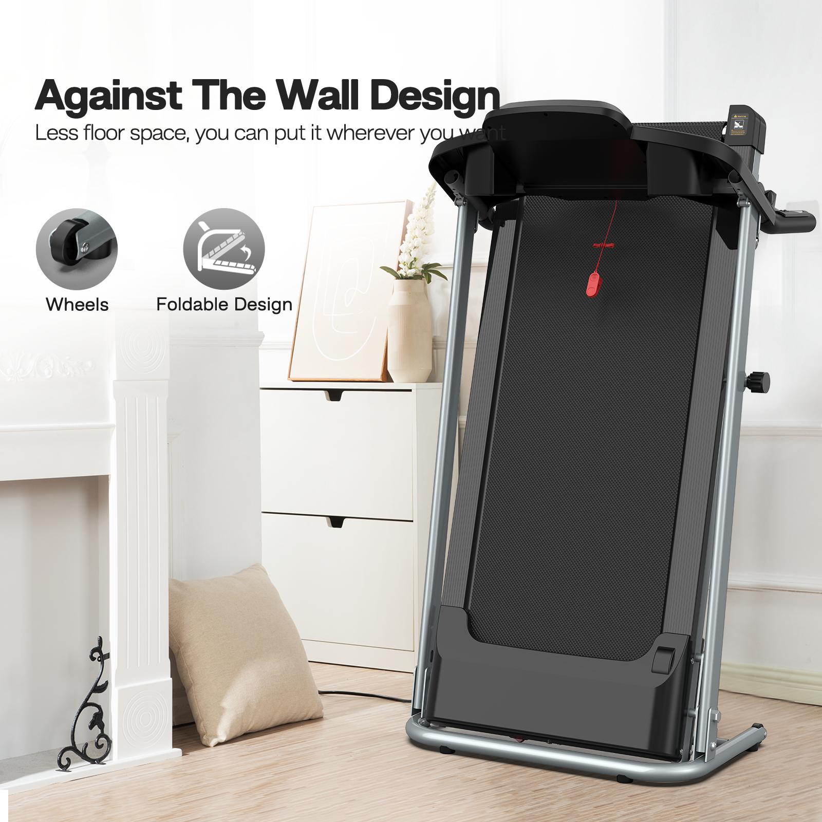 Foldable Treadmill For Home Use, Shock-absorbing, Non-slip, Multi-functional, Essential Fitness Equipment For The Whole Family. 9