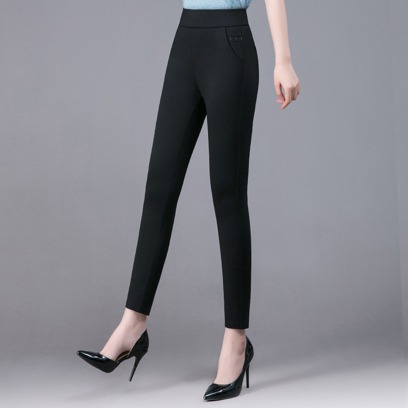 Title 6, Damen High Waist Leggings in dünner, einfarbige...