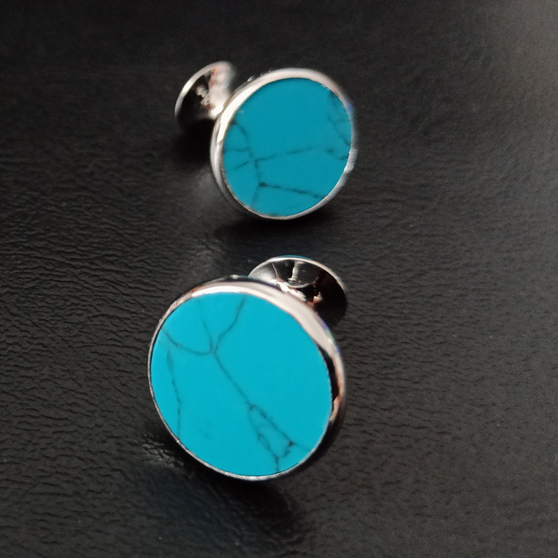 Men's Vintage Shirts French Cufflinks (Silver)