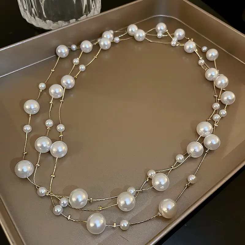 Temperament, Court Style, Minority Design, Collarbone Chain, Delicate And Gentle Sweater Chain