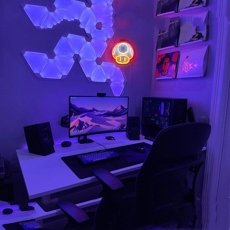 Applicable To Wall Decoration Hanging Lamp In Bedroom Of E-sports Room