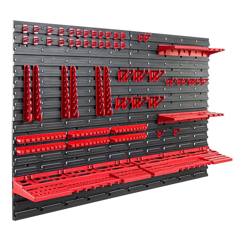 WALL MOUNTED TOOL PEG BOARD SET GARAGE STORAGE BINS WORKSHOP RACK SHED ORGANISER — image 3