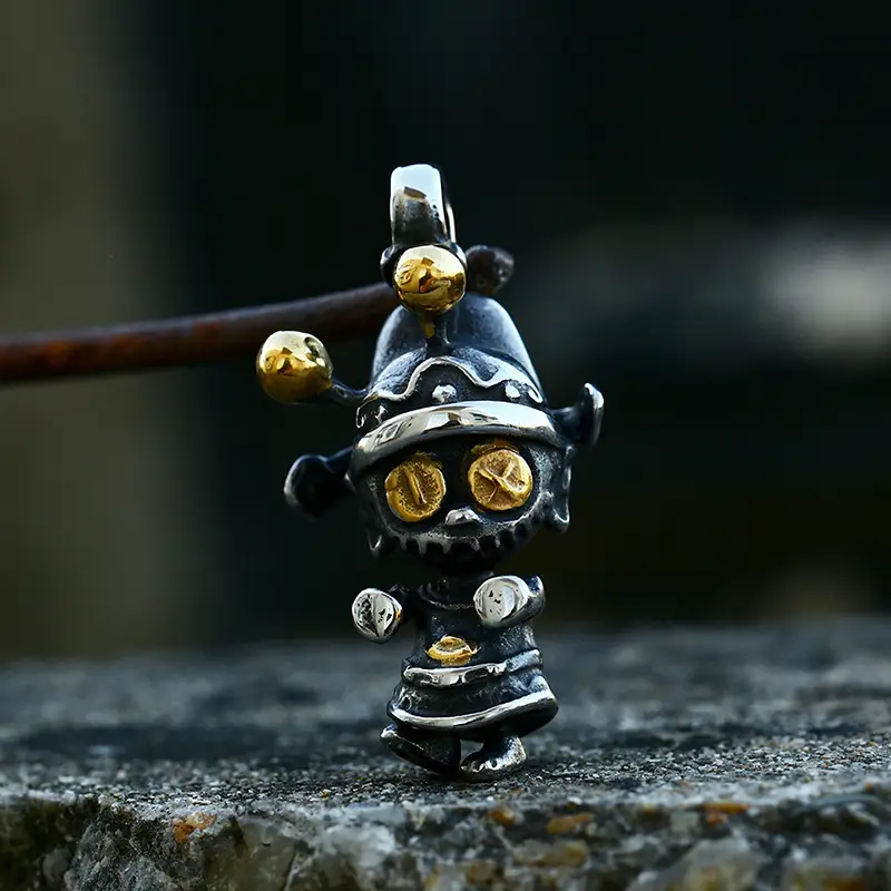 New Electroplated Personality Doll Pendant