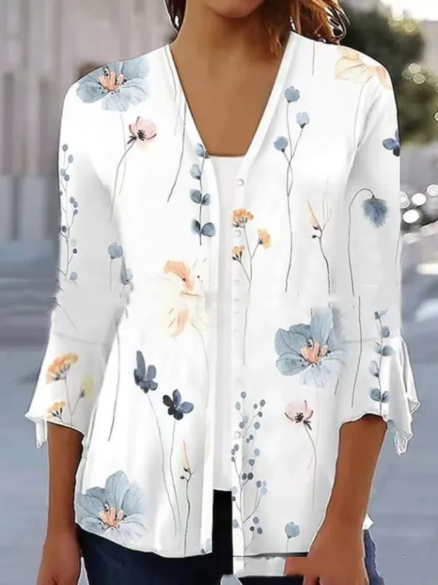 Women's Cardigan Printed T shirt Style 1 - Shop at LoveMi