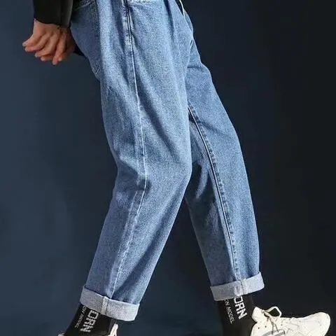 Butterfly Embroidered Torn Jeans For Men A Blue - Shop at LoveMi