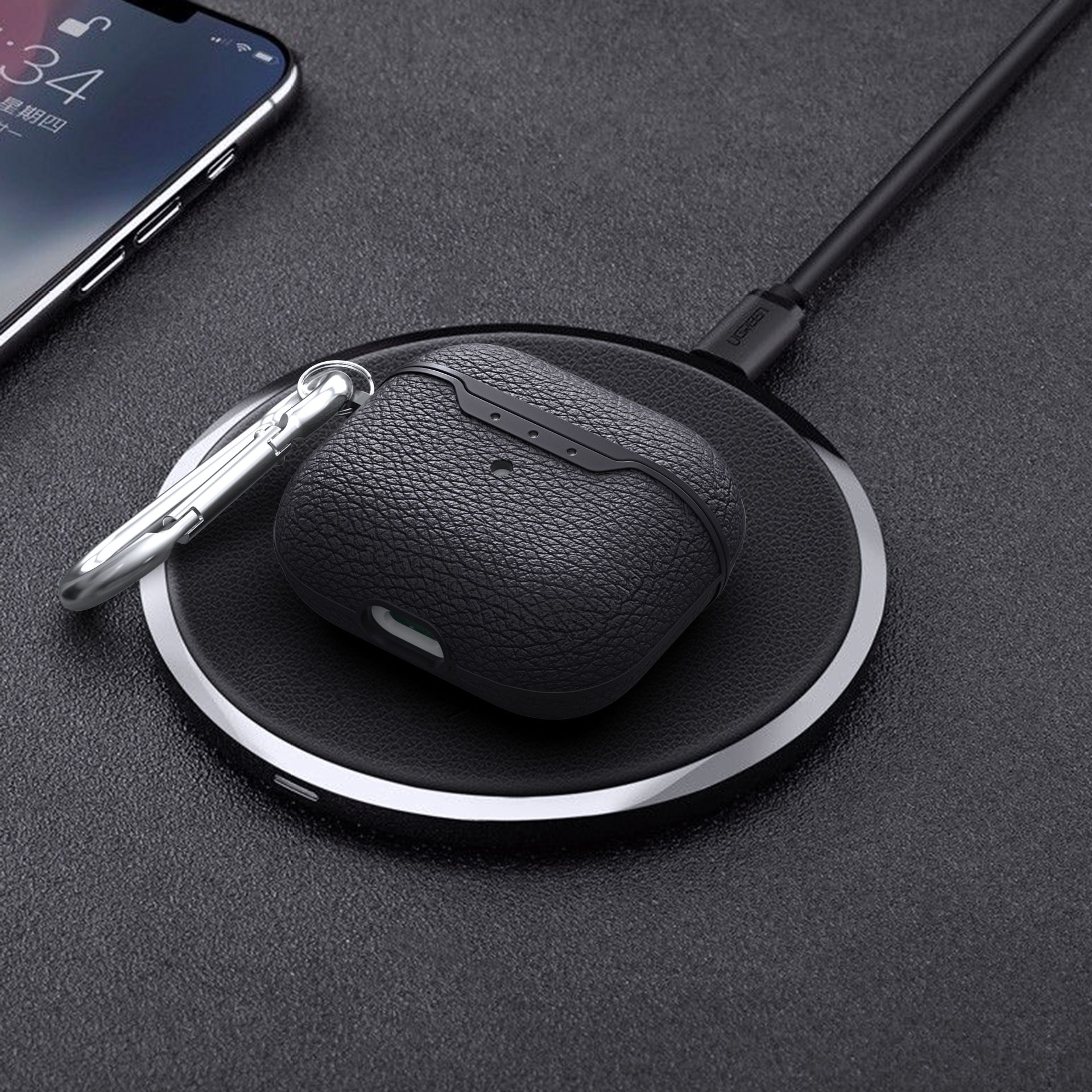 Suitable For Earphone Sleeve Lychee Pattern Protective - Image 3