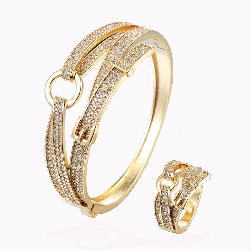 Title 4, Anillo Micro Set Zirconia con Personalidad de M...