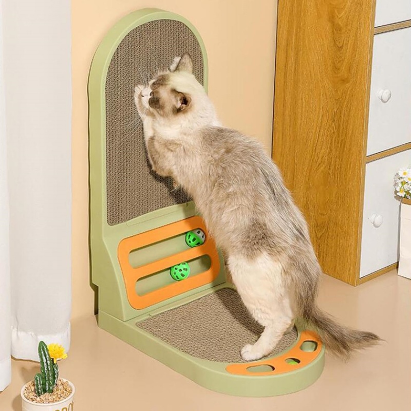 L-Shaped Cat Scratcher Board - Thickened Scratching Pad & Lounge Bed — image 10