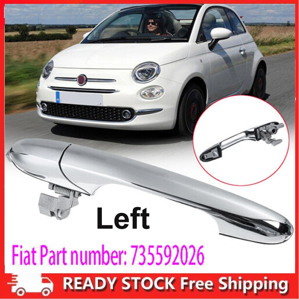Chrome Replacement For Fiat 500 Door Handle Hinge Repair Kit Left Passenger Side — image 7