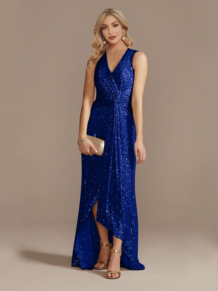 Sequin Twisted Evening Dress