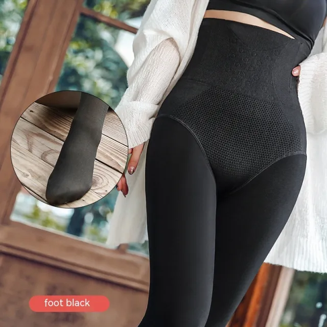 Leggings Women's Autumn And Winter Stewardess Transparent One piece Trousers Leggings Black Tights - Shop at LoveMi