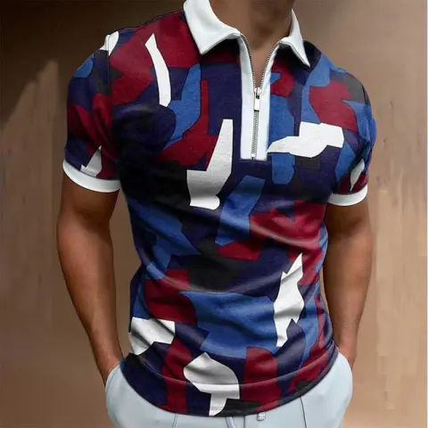 Men's Polo Shirt Men Solid Shirts Brand Men Short-Sleeved
