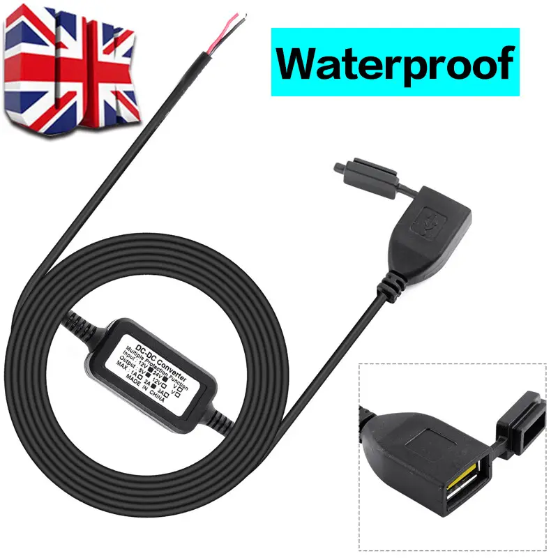 Waterproof Motorbike Motorcycle Power Adapter USB Charger