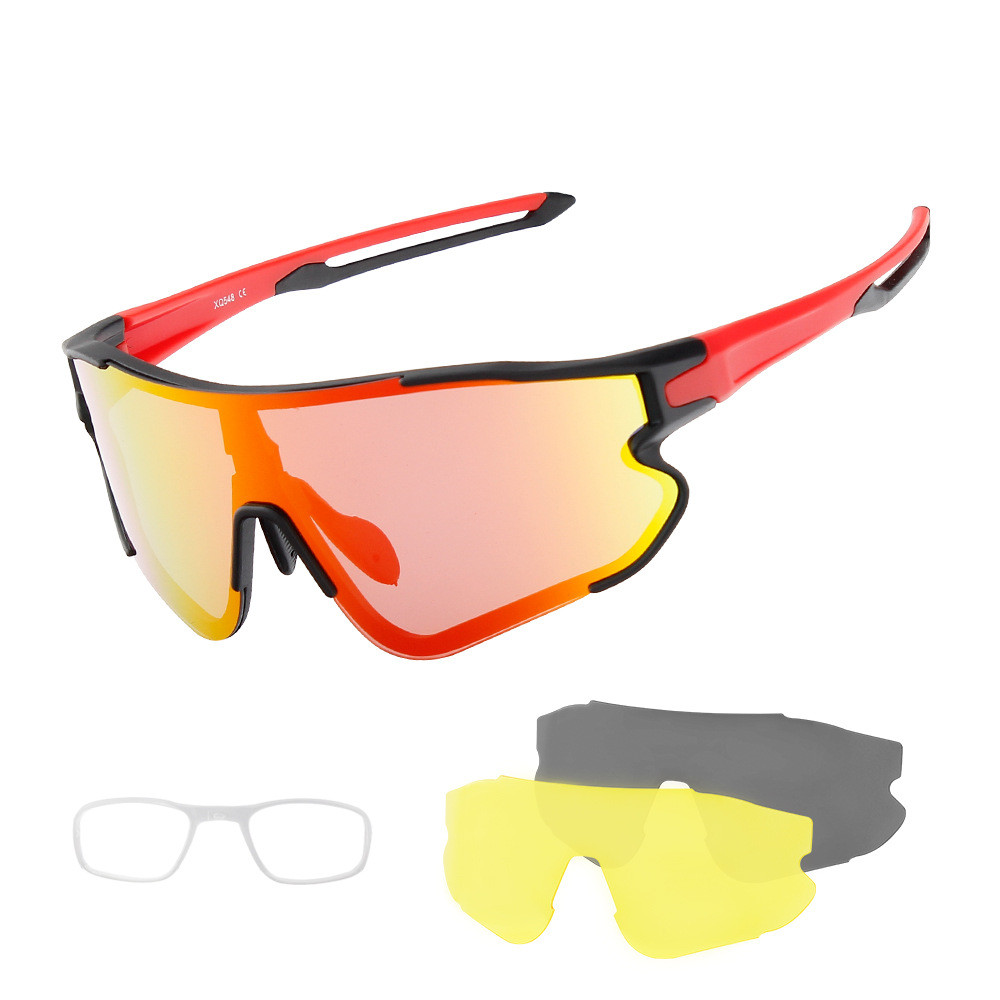 New Outdoor Cycling Glasses Interchangeable Lens Set UV Protection - Image 2