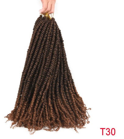 TOMO Pre twisted Passion Twist Crochet African Dirty Braids Crochet Hair 18Inch T30 - Shop at LoveMi