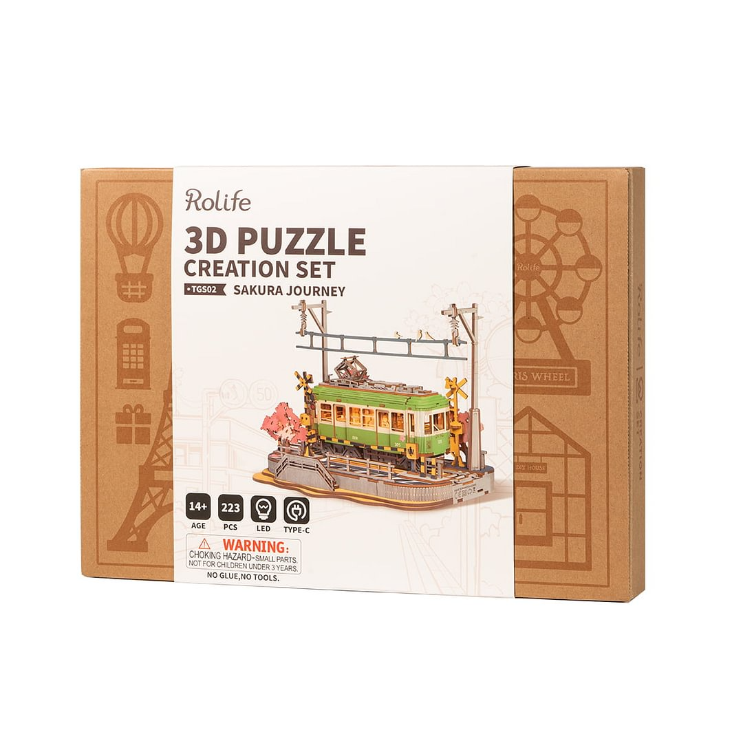 Rolife Sakura Journey 3D Wooden Puzzle TGS02 | Robotime Online