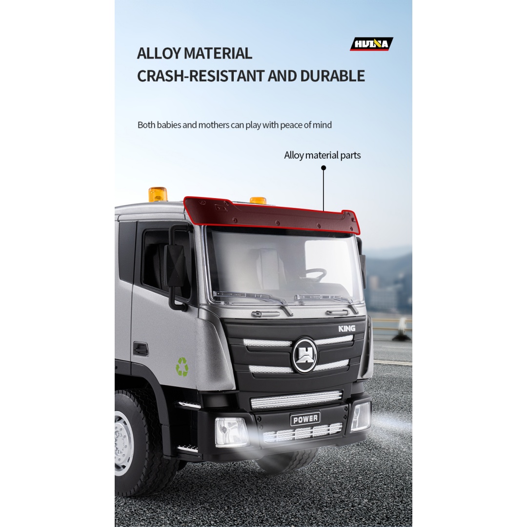 Huina 1316 1-18 Semi-Alloy Remote Controlled Fog Cannon Truck Toy 14