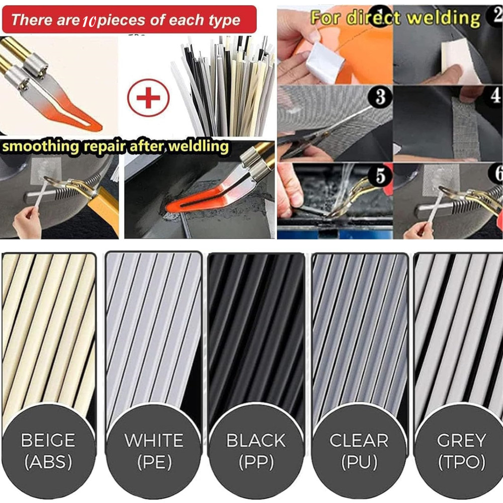 Plastic Welding Rods TPO-ABS-PP-PE-PU Metal Foil Stainless Steel Mesh Sandpaper — image 4