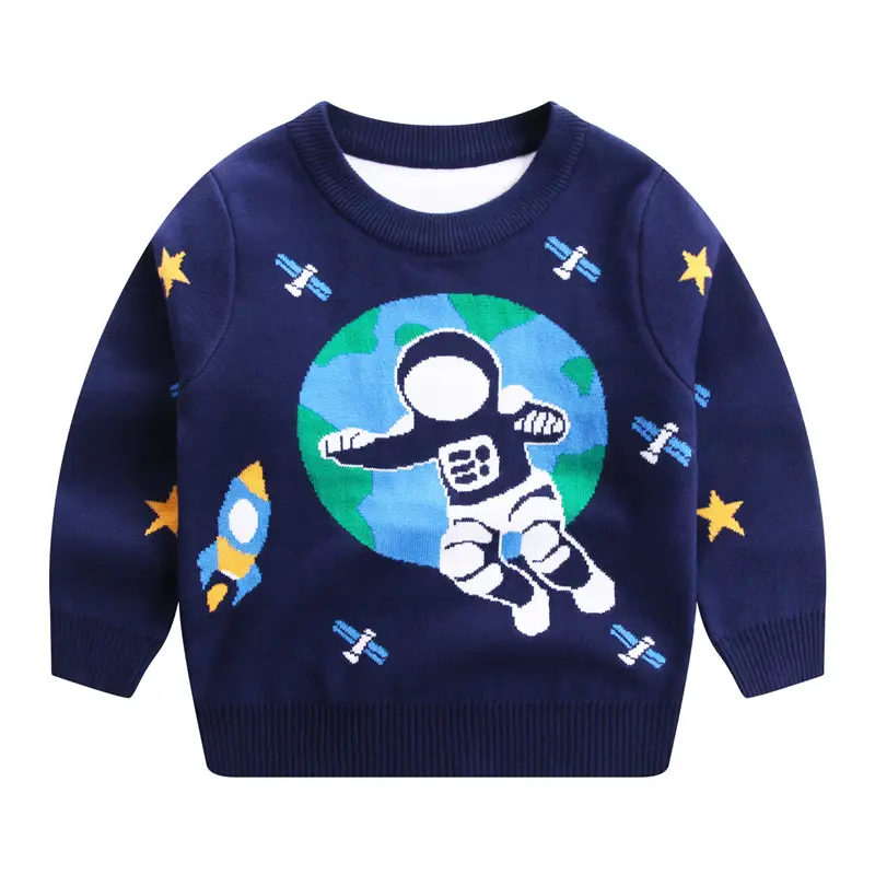 Boys Knitwear Double Layer Warm Sweater