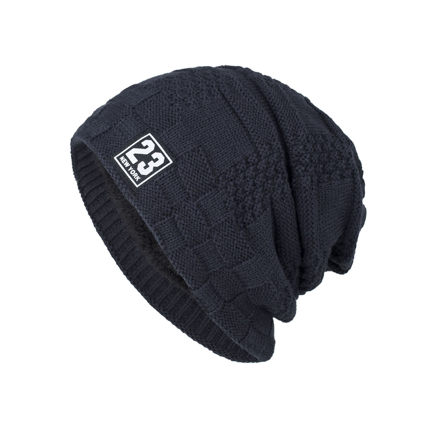 Women's Outdoor Warm Thickened Fleece Pullover Knitted Woolen Hat — foto 5