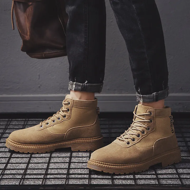 Men's Martin Boots All-match Tooling Trendy Shoes British Style