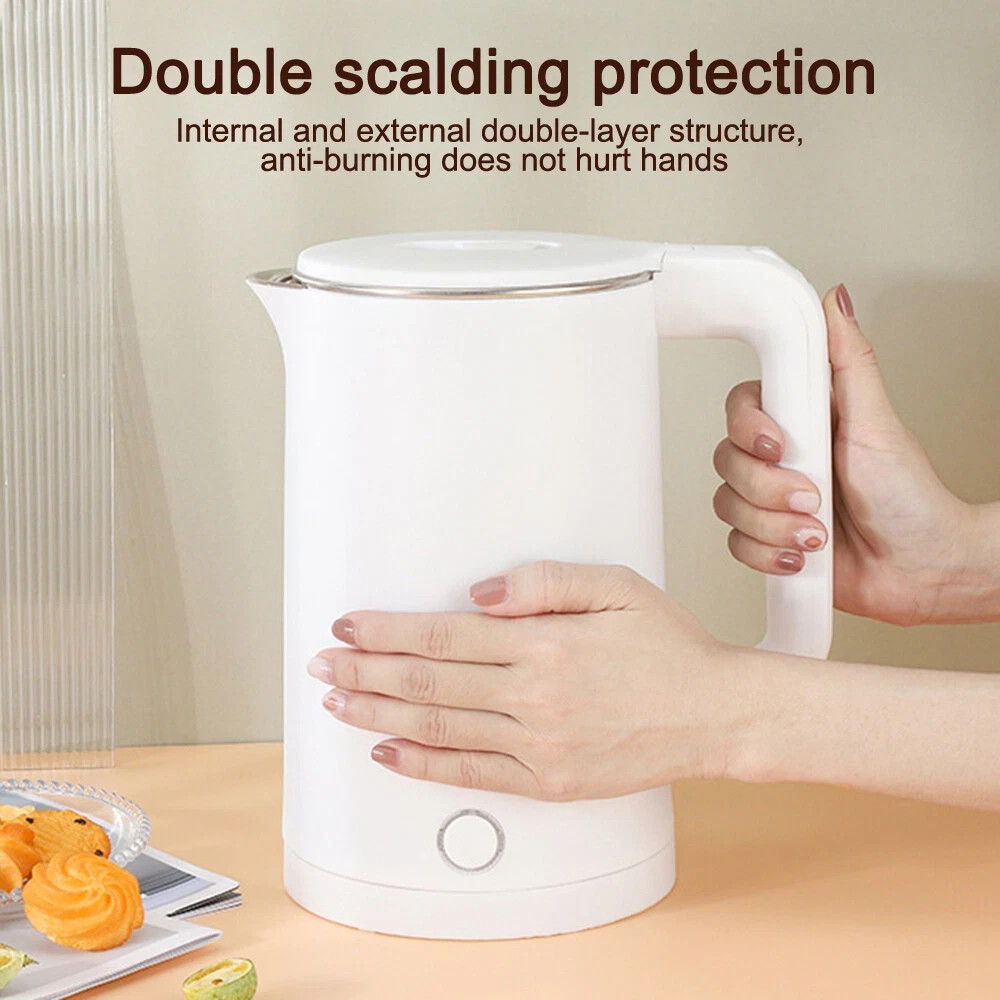 Cordless Electric Kettle 2L 1500W Stainless Steel Jug Overheat Protection 360 — image 5