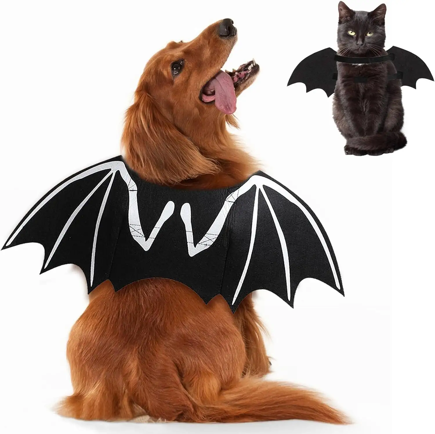 Dog Halloween Costumes Bat Costume Cool Luminous