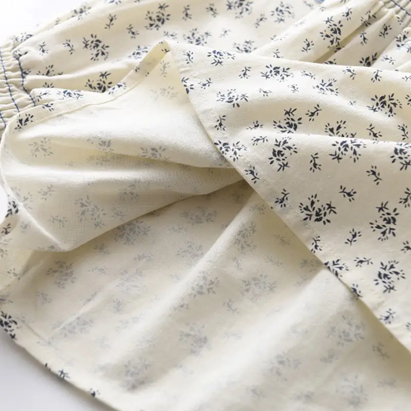 New Girls' Floral Shirt Children's Cotton Long Sleeve