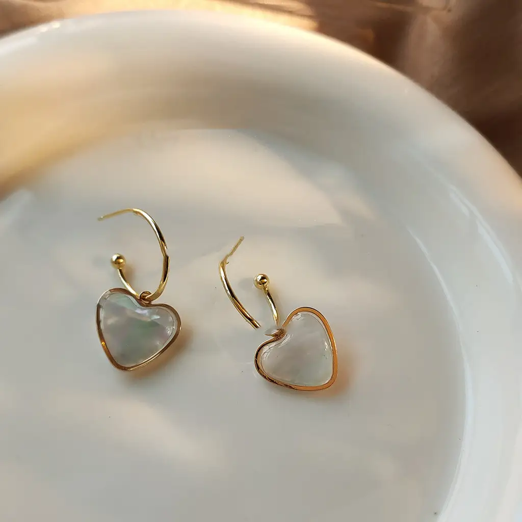 Caibei Love Silver Needle Gentle Earrings For Women