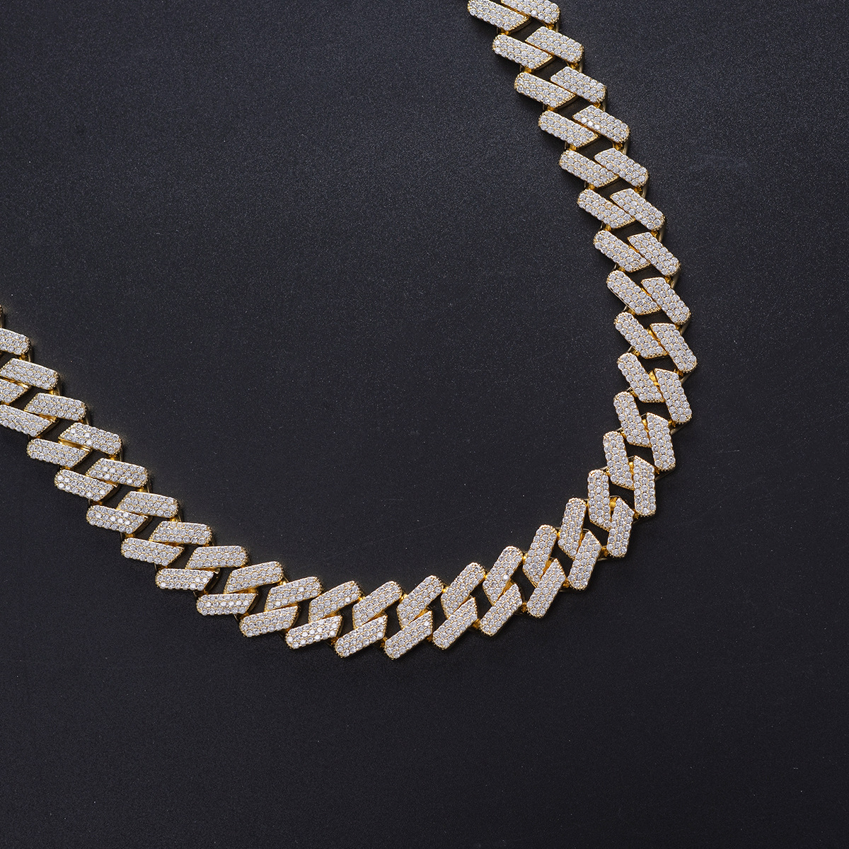 Title 1, Mens Full Diamond Cuban Necklace, ultimate lux...