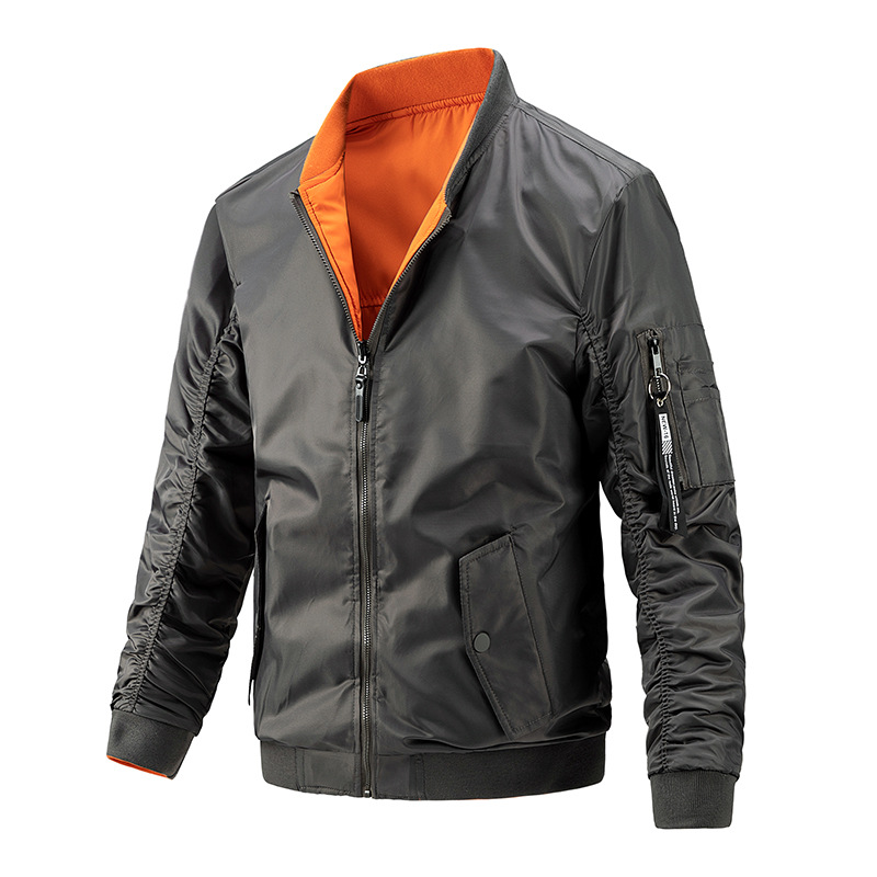 Men's Flight Suit Plus Cotton Jacket Double-sided