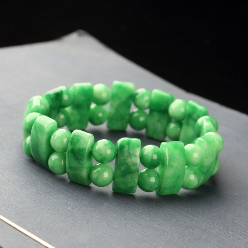 Title 5, Dry Green Bracelet Cold Jade Necklace