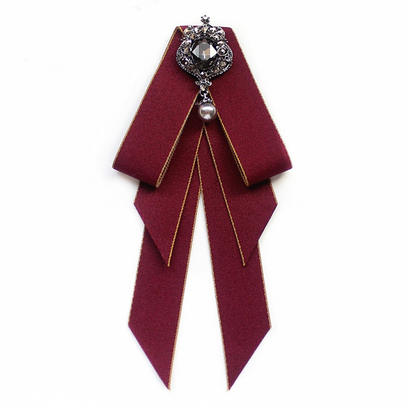 Collar Flower Campus Style White Shirt Bow Tie Stewardess Business Wear Bow Tie