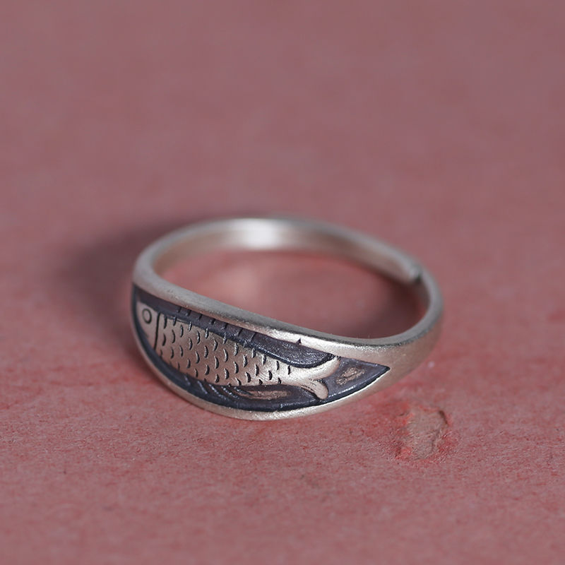 Title 2, Vintage Koi Fish Ring Men