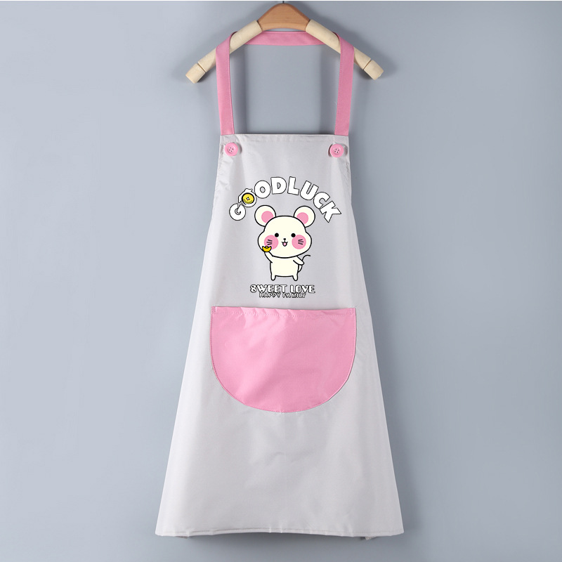 Title 5, Waterproof PVC Waistband Cartoon Apron Cleaning...