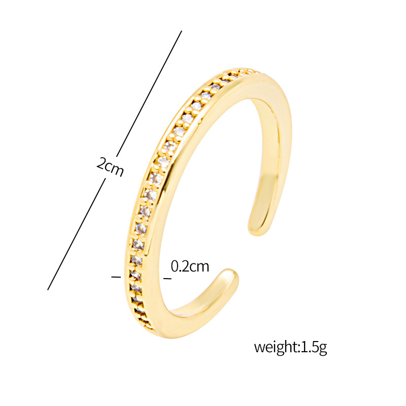 Title 1, Anillo de circonita geométrica de diseño creati...