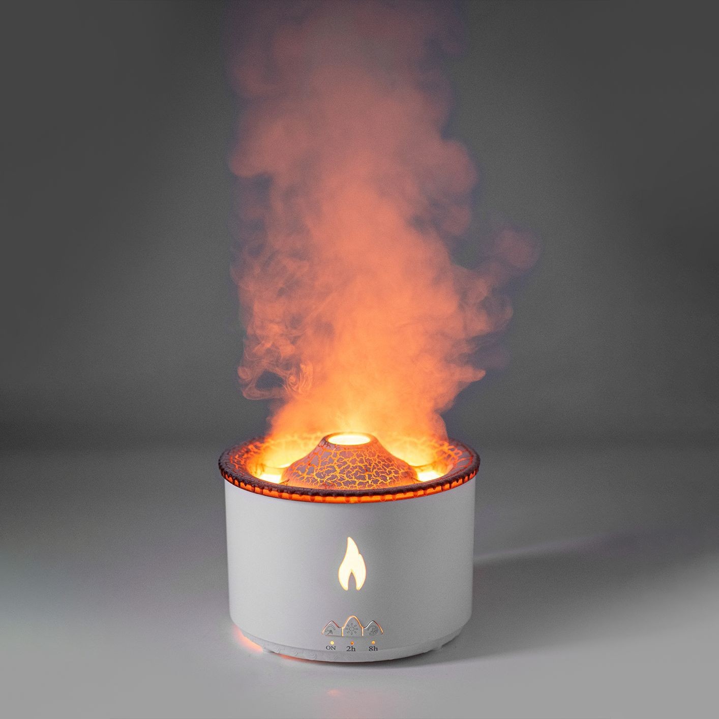 Creative Ultrasonic Essential Oil Humidifier Volcano Aromatherapy Machine Spray Jellyfish Air Flame Humidifier Diffuser — foto 3