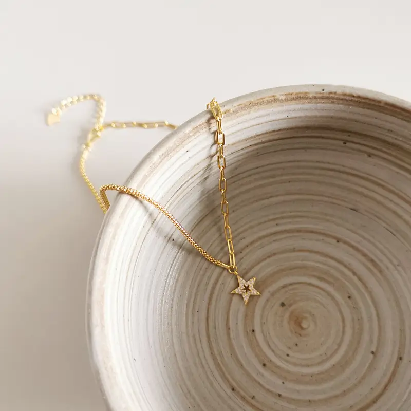 Special-interest Design Style 925 Sterling Silver Stitching XINGX Necklace
