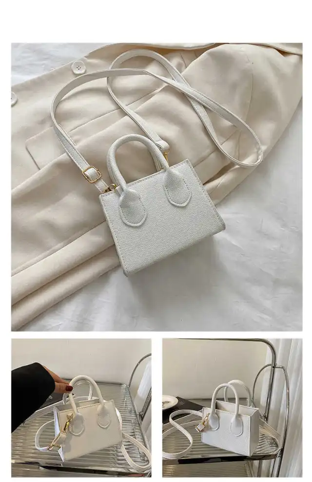New Fashion Casual Retro Messenger Bag Women's Versatile And Simple White - Shop at LoveMi