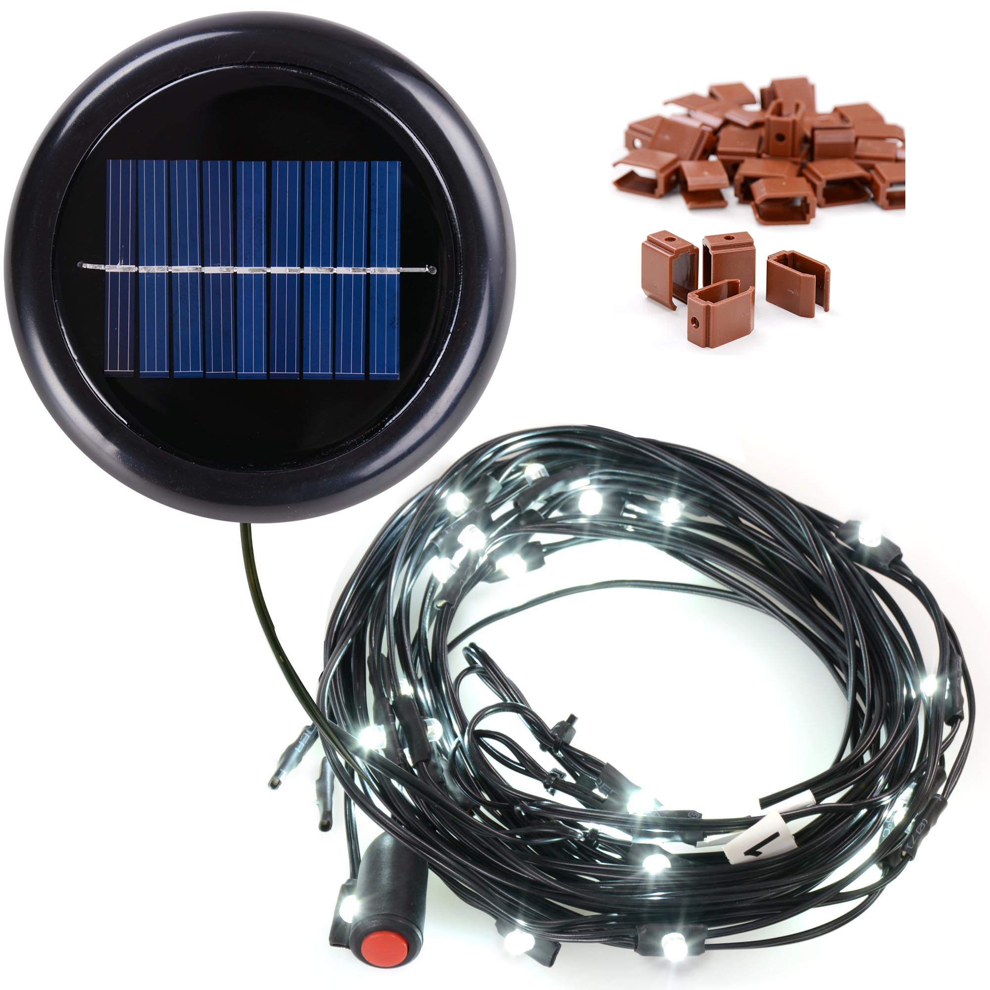 30 LEDs Solar String Light Cool White For 8 9 6rib