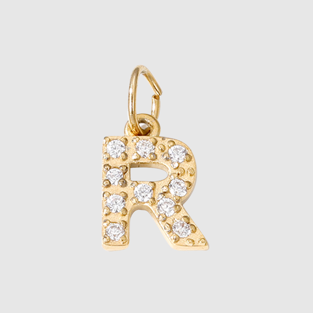 1 Piece 304 Stainless Steel Zircon Ion Plating 14K Gold Real Plated Letter Number Polished Stretch Adjustable Pendant DIY Jewelry Accessories 10