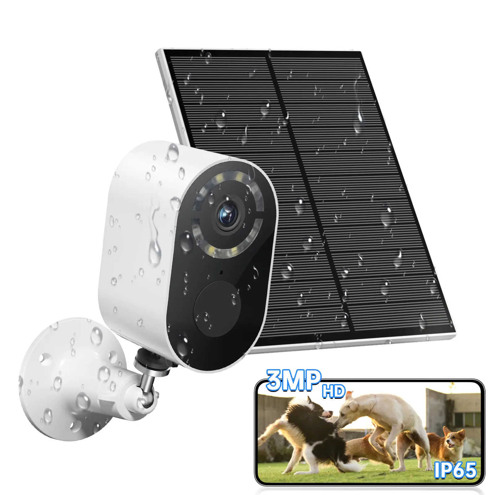 Solar Battery Security Camera Wireless Wifi CCTV