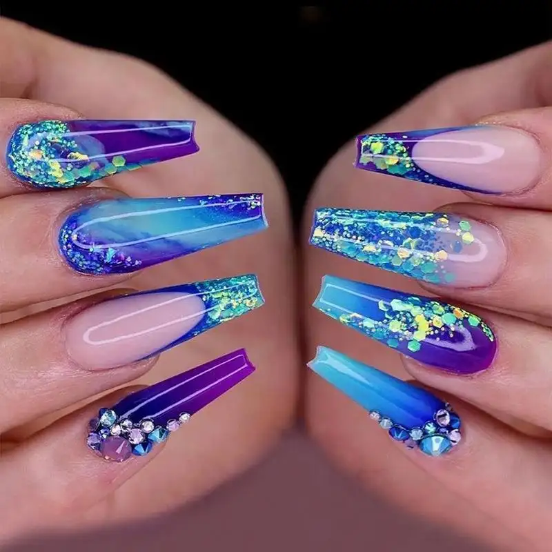 French Style Nail Tip Wear Armor Middle