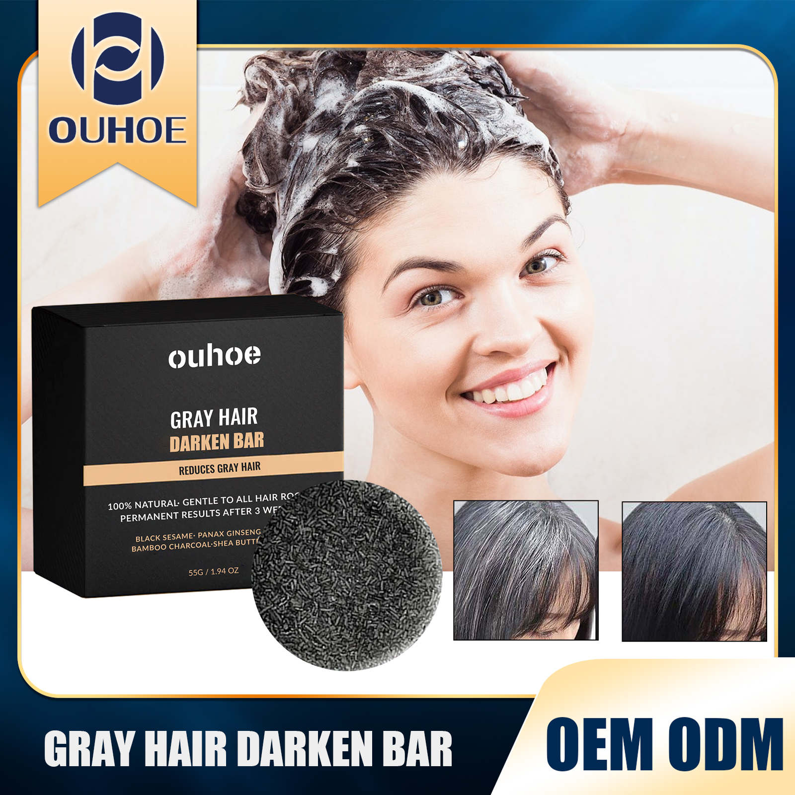Black Hair Soap 55g