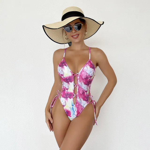 Fashionable European And American One piece Swimsuit Rose - Shop at LoveMi